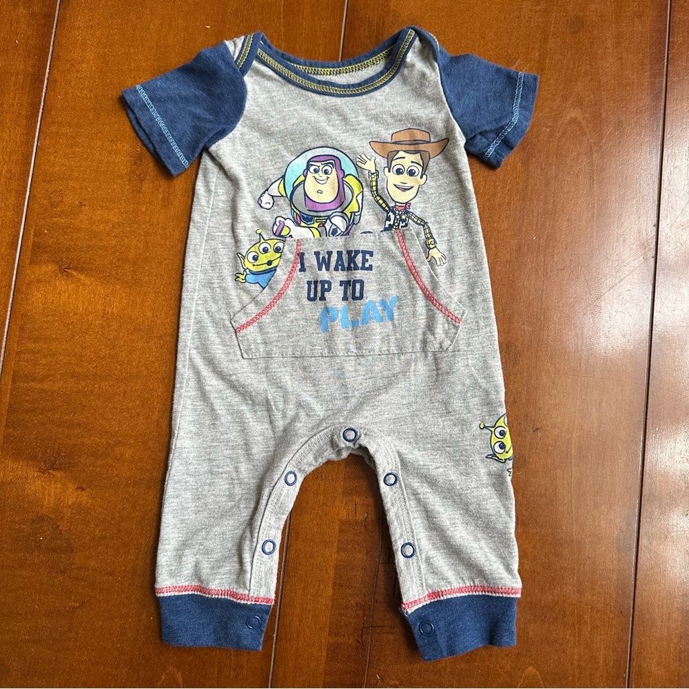 Disney baby Toy Story Jumper - NB- Grey with Woody and Buzz